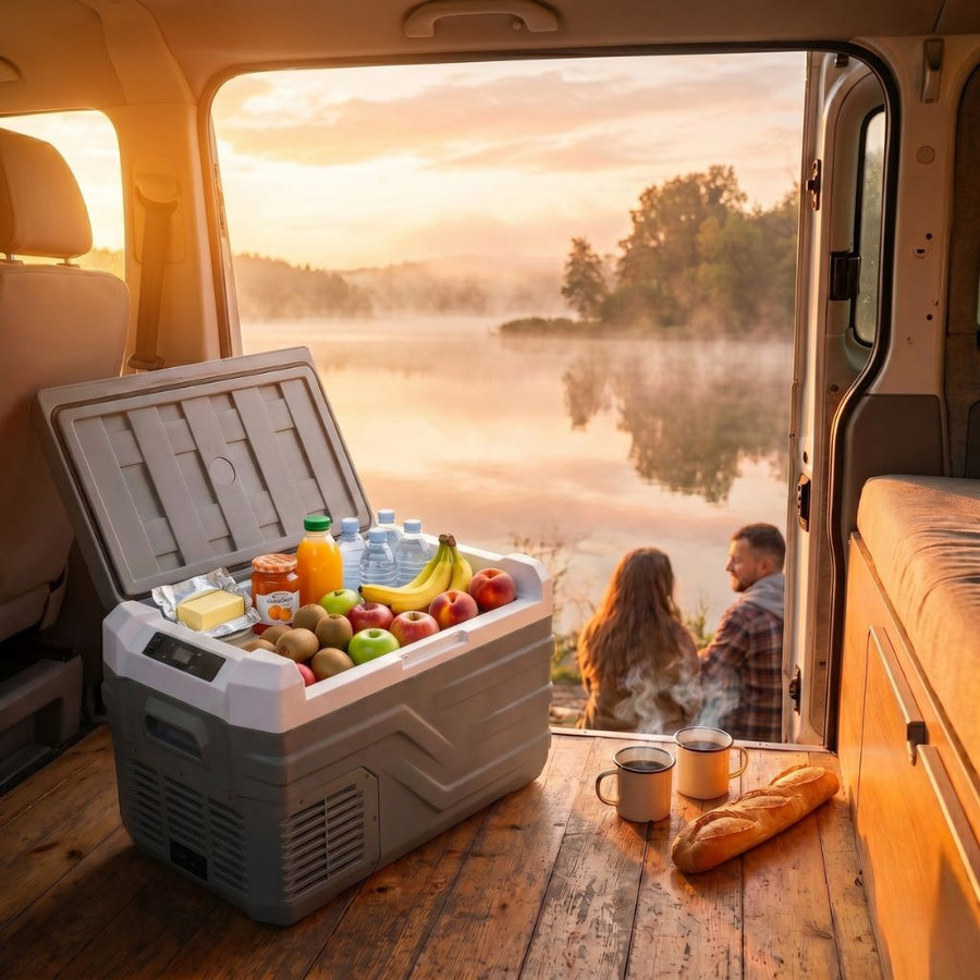 Dans le van