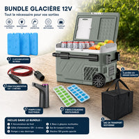 ISKALDO Expedition Duo 50 · Glacière à compresseur 50L à roulettes