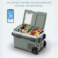 ISKALDO Expedition Duo 50 · Glacière à compresseur 50L à roulettes