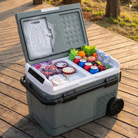 ISKALDO Expedition Duo 50 dans la benne d'un pickup, chargée de provisions